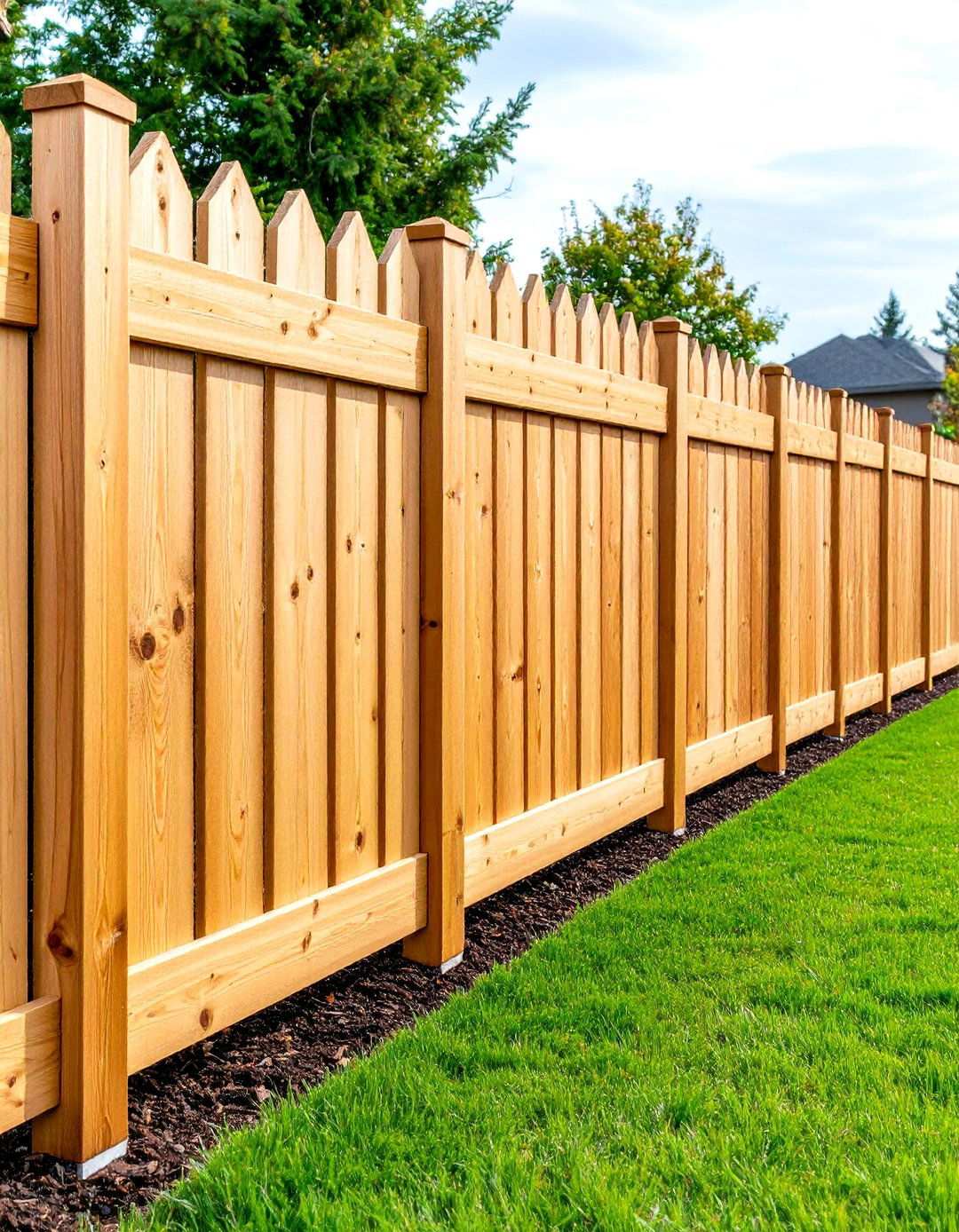 Horizontal Shadow Box Cedar Fence - 24 Horizontal Fence Ideas