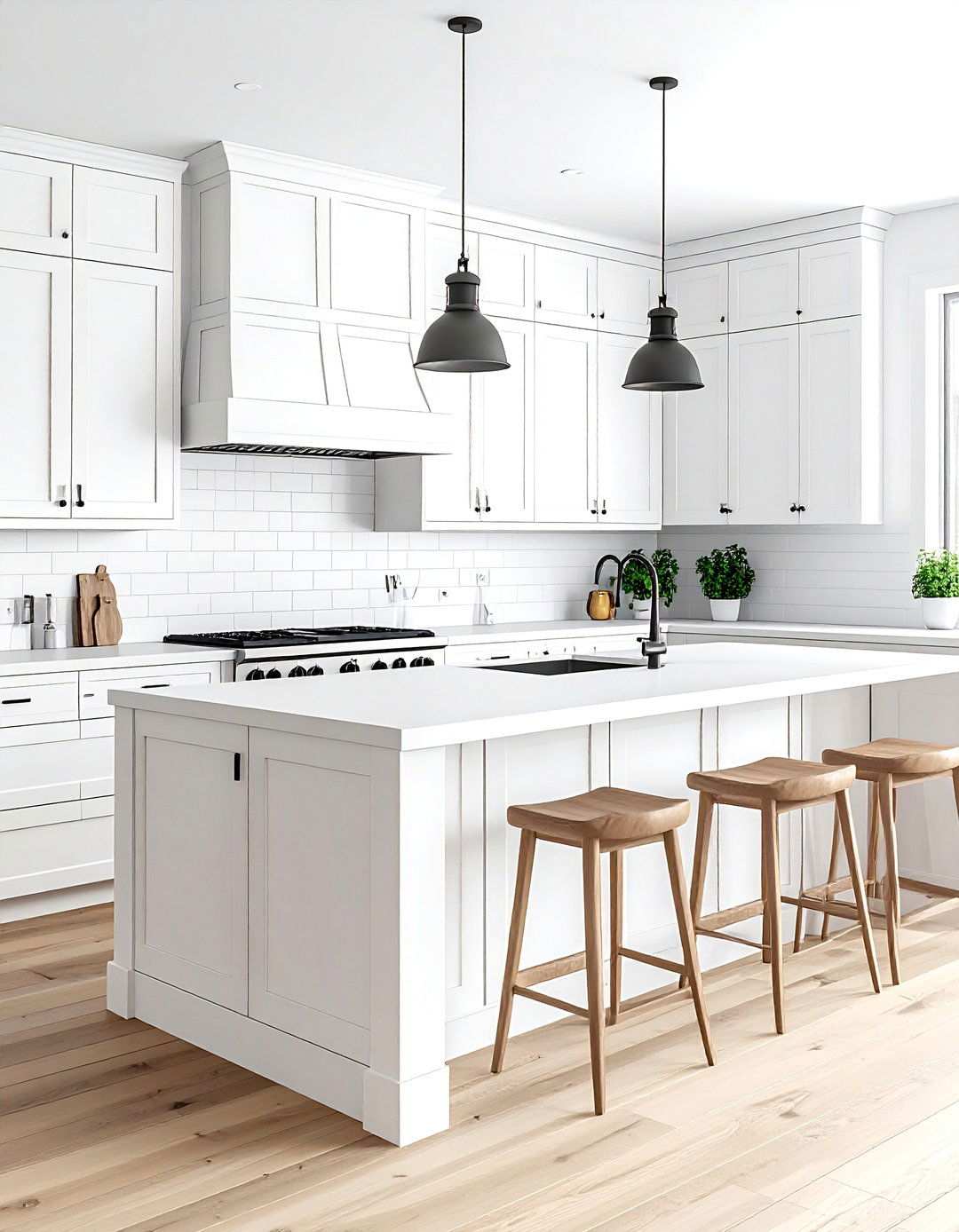 Horizontal Sleek Contemporary Lines - 24 Shiplap Kitchen Island Ideas