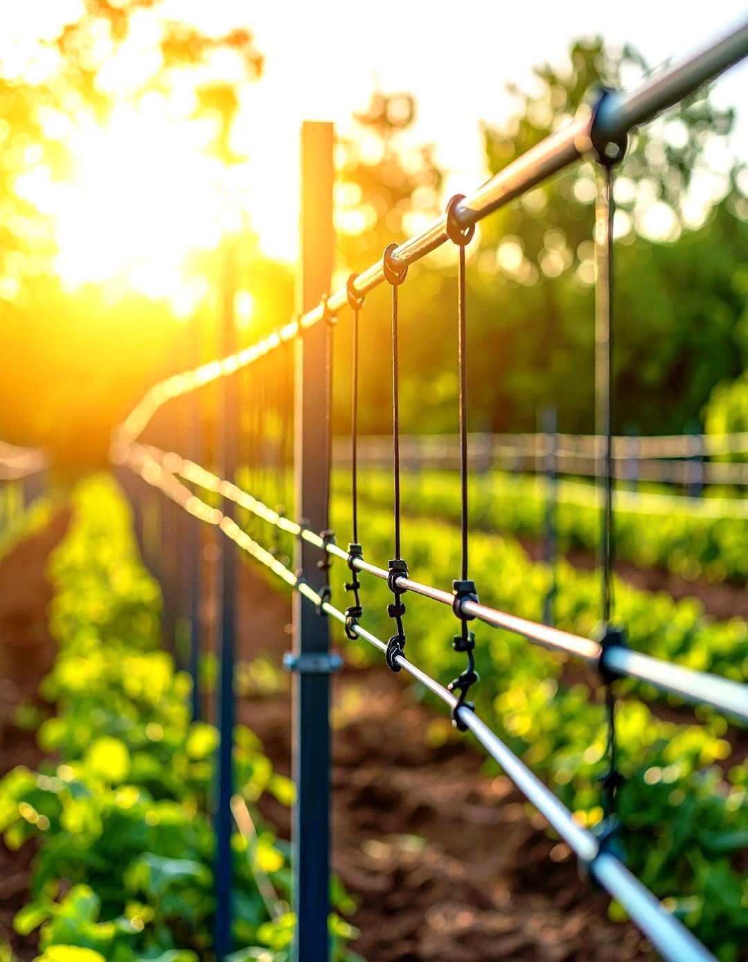 Horizontal Wire Support Networks - 24 Tomato Trellis Ideas