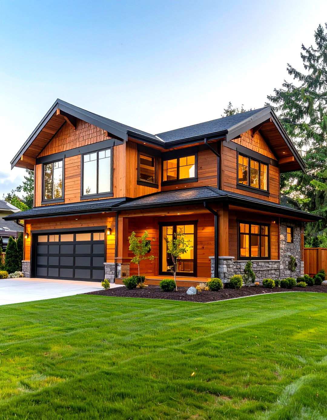 Horizontal Wood Pattern Installations - 24 Modern Siding Ideas for a Contemporary Home
