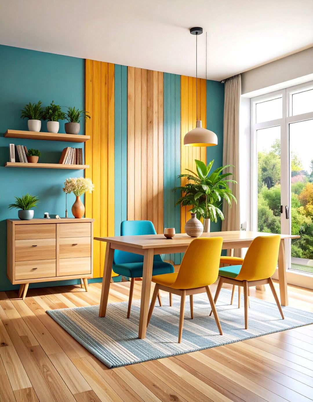 Horizontal Wood Slat Room Dividers - 24 Wood Trim Accent Wall Ideas