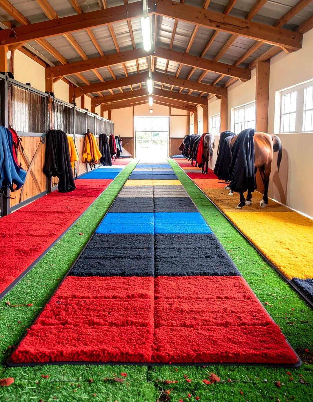 Horse Stall Mat Installation - 24 Shed Floor Ideas