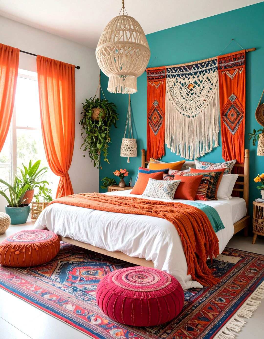 Hot Pink Bohemian Bedroom Sanctuary - 24 Hot Pink Bedroom Ideas