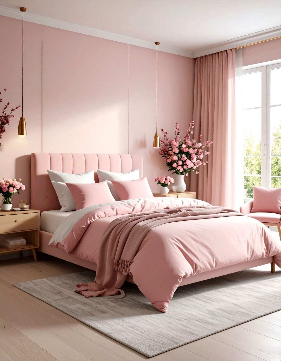 Hot Pink Seasonal Transformation Bedroom - 24 Hot Pink Bedroom Ideas