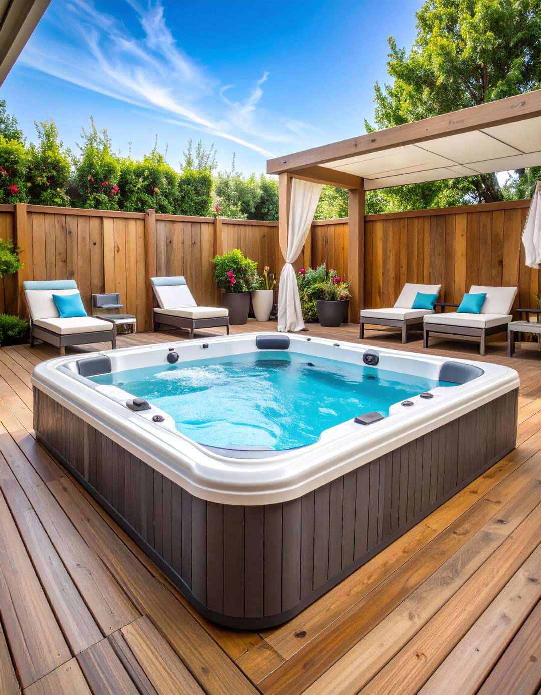 Hot Tub Platform Deck - 24 Platform Deck Ideas