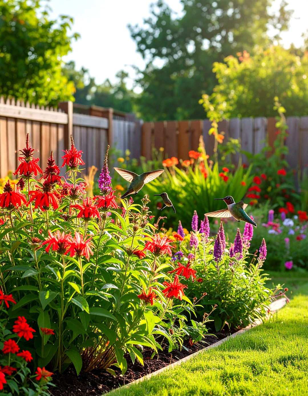 Hummingbird Haven Perennial Bed - 24 Perennial Flower Bed Ideas