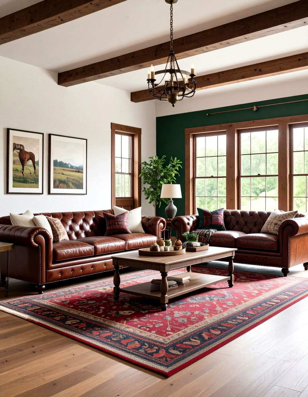 Hunt Club Living Room - 24 Preppy Room Ideas