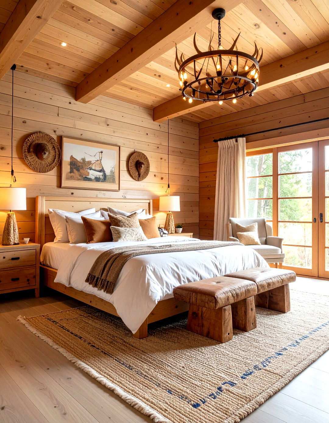 Hunting Lodge Trophy Bedroom - 24 Man Cave Bedroom Ideas