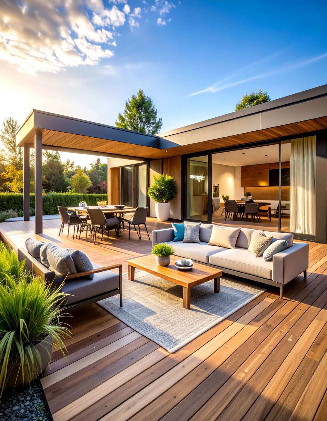 Hybrid Indoor Outdoor Flexible Space - 24 Screened-in Deck Ideas