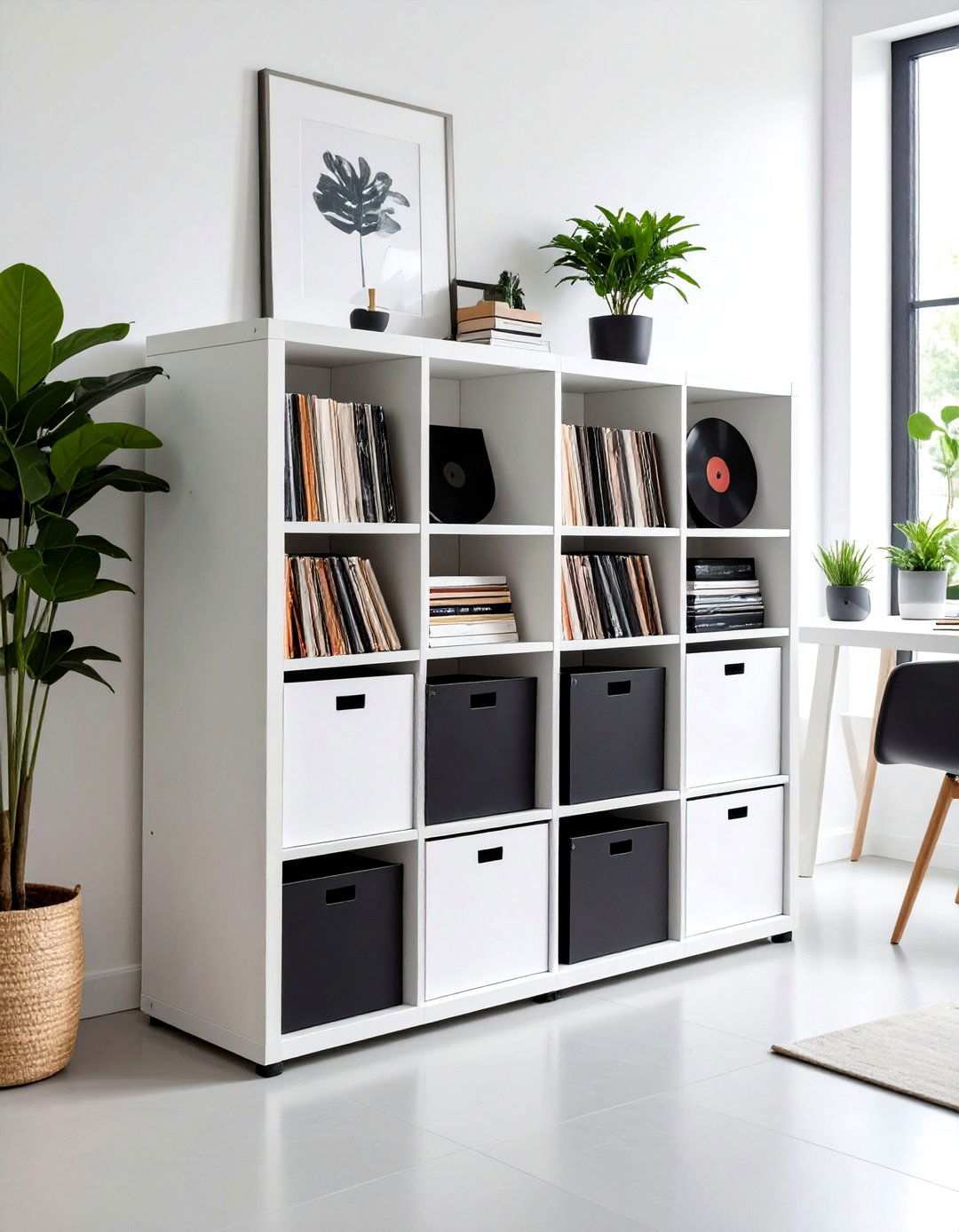 IKEA KALLAX Cube Storage System - 24 Vinyl Record Storage Ideas
