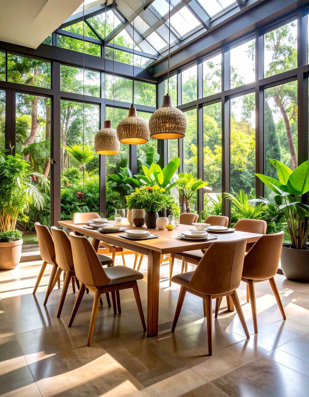 Indoor Garden Dining Room - 24 Japanese Dining Room Ideas