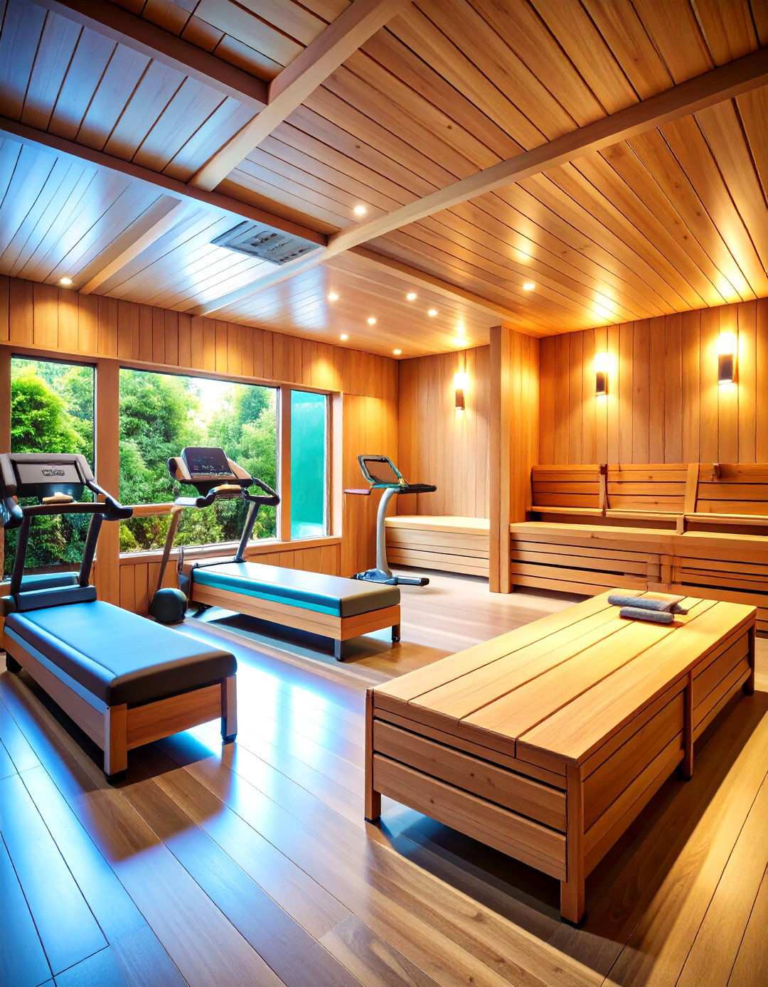 Indoor Home Gym Sauna Addition - 24 Sauna Room Design Ideas