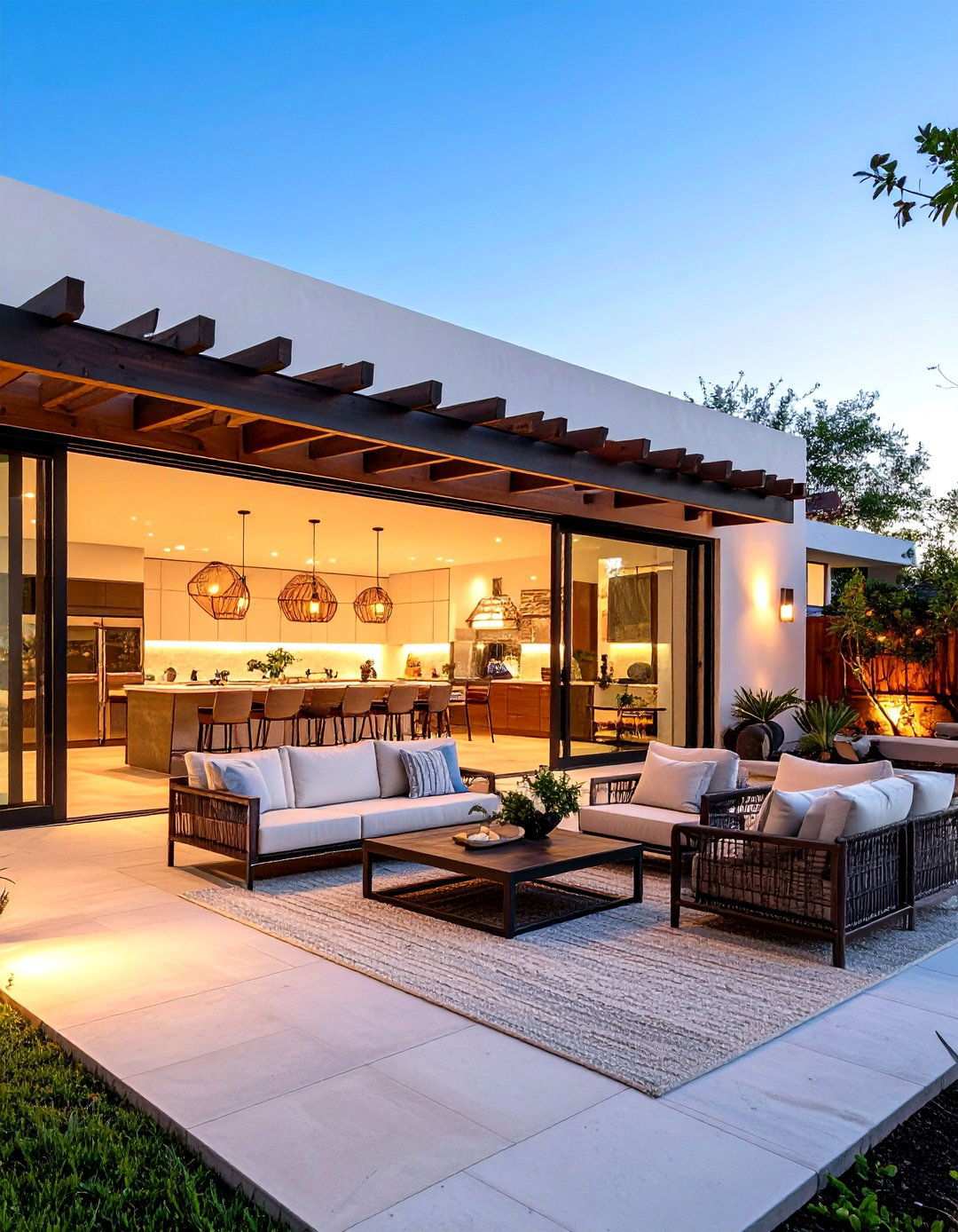Indoor Outdoor Living Spaces - 24 Mexican Style House Design Ideas