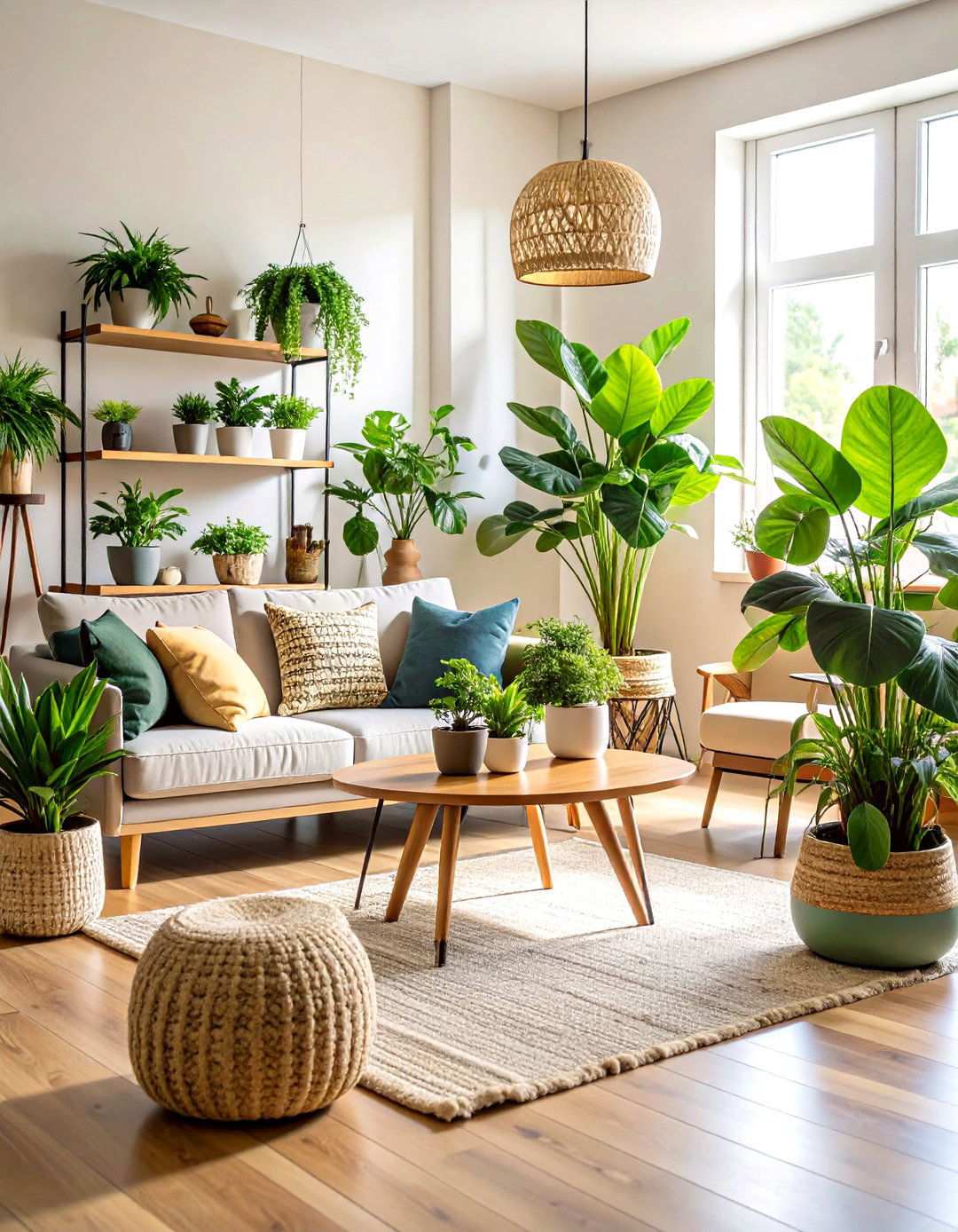 Indoor Plant Display Systems - 24 Mid-Century Modern Living Room Ideas