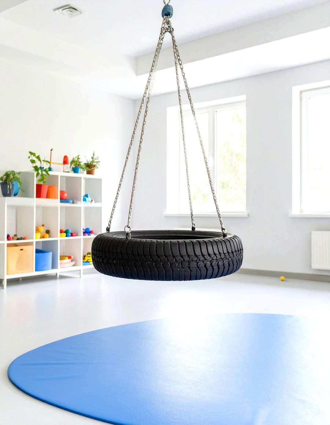 Indoor Sensory Therapy Tire Swing - 24 Tire Swing Ideas