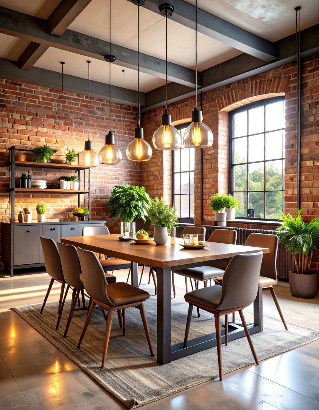 Industrial Chic Elements - 24 Small Dining Room Ideas