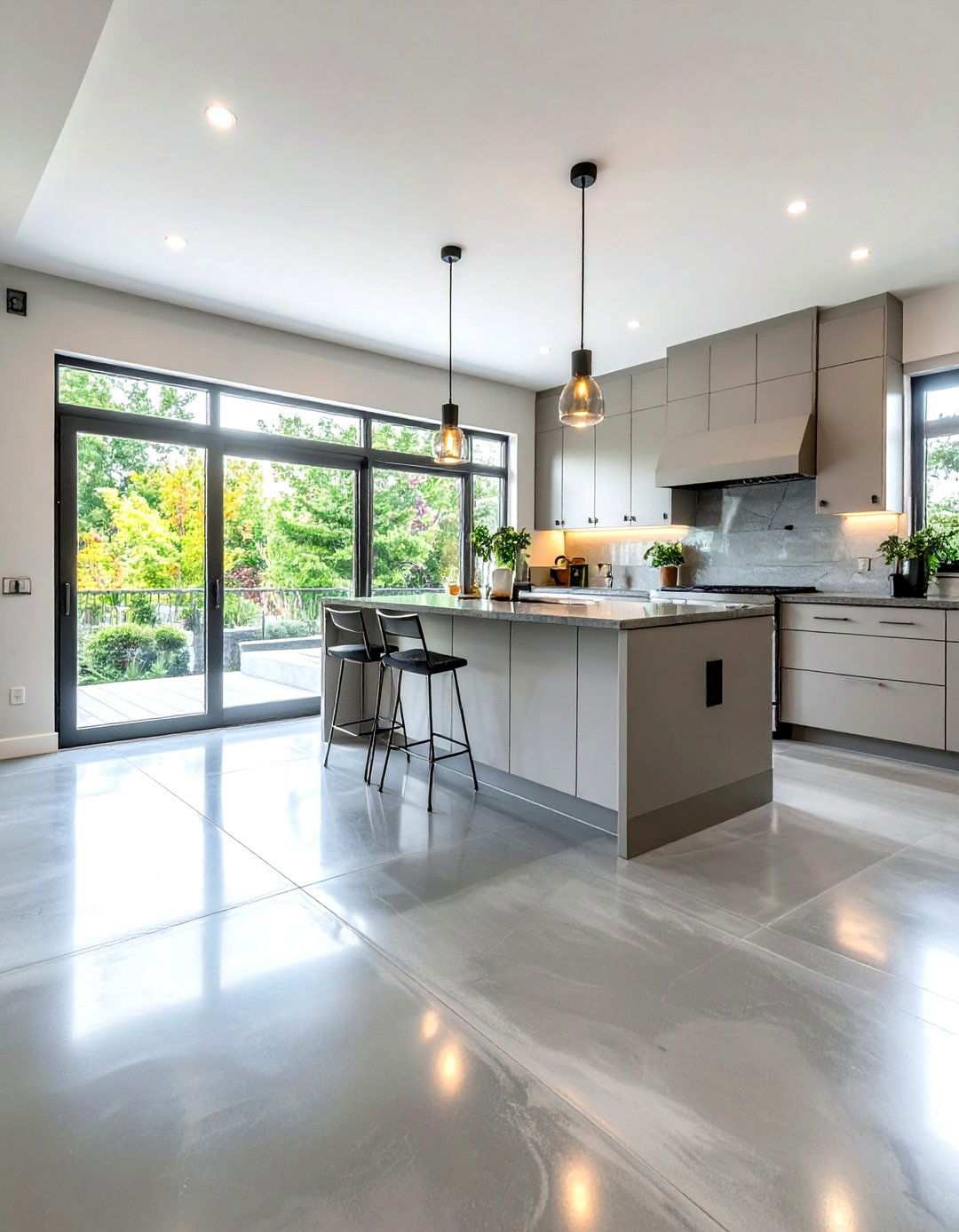 Industrial Concrete Flooring Aesthetics - 24 Kitchen Flooring Ideas