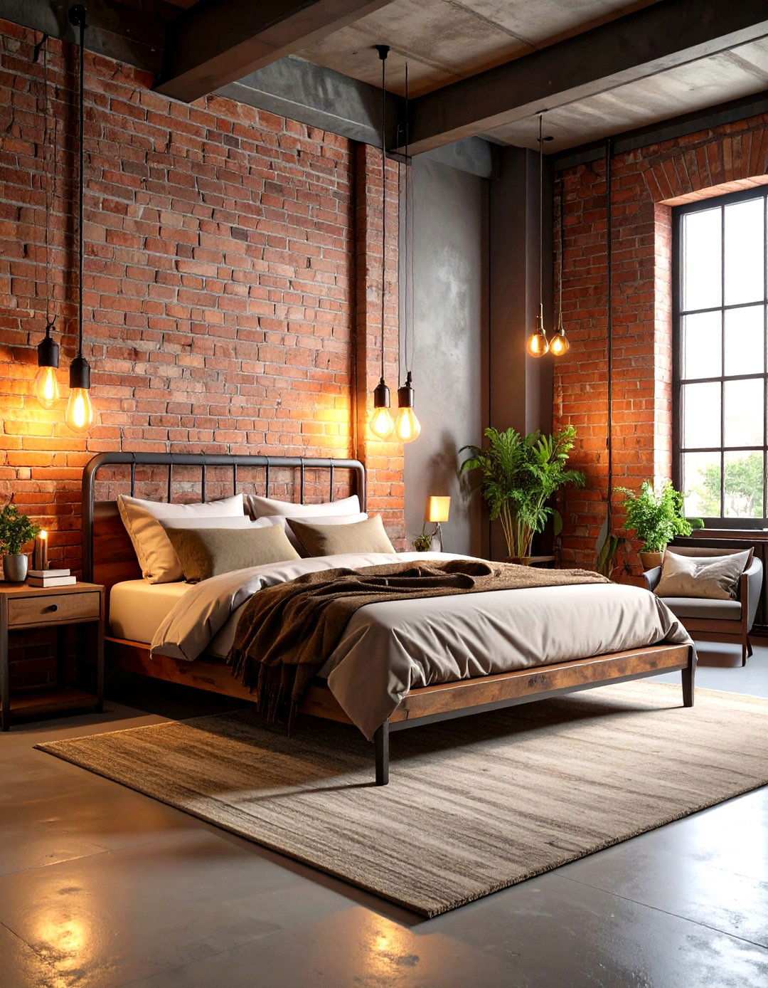 Industrial Loft Bedroom Design - 24 Men's Bedroom Ideas