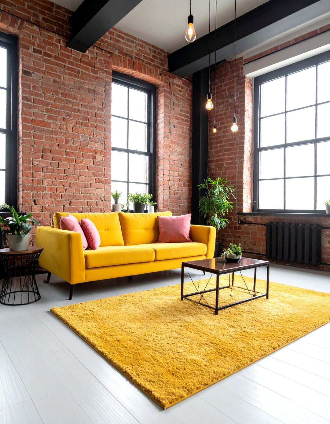 Industrial Loft Conversion - 24 How to Decorate With Yellow and Pink