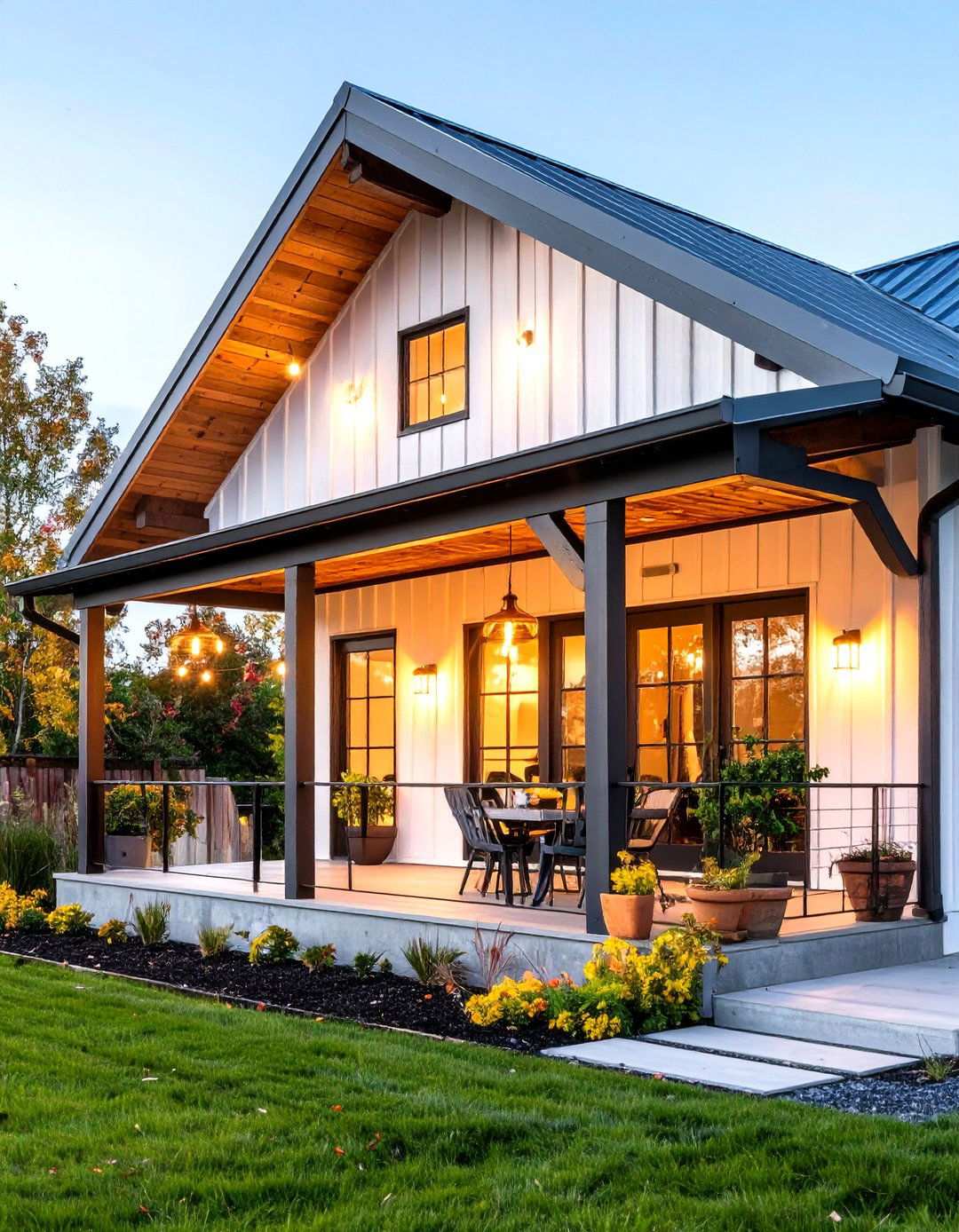 Industrial Loft Gable Extension - 24 Open Gable Porch Ideas