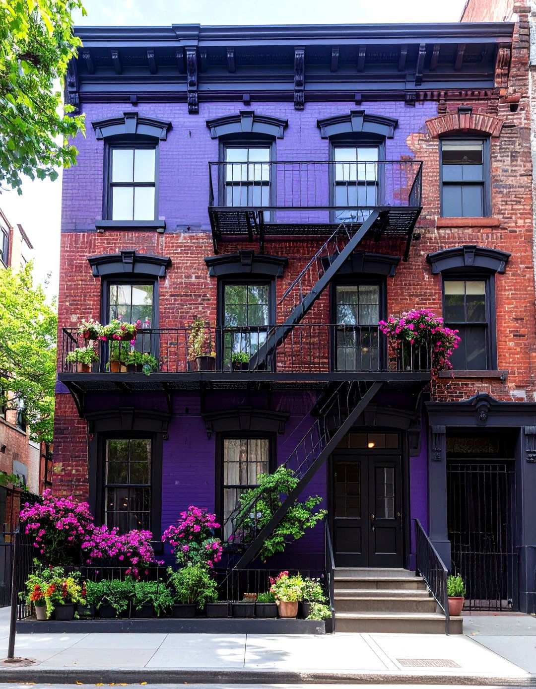 Industrial Loft Purple Conversion - 24 Purple House Exterior Ideas