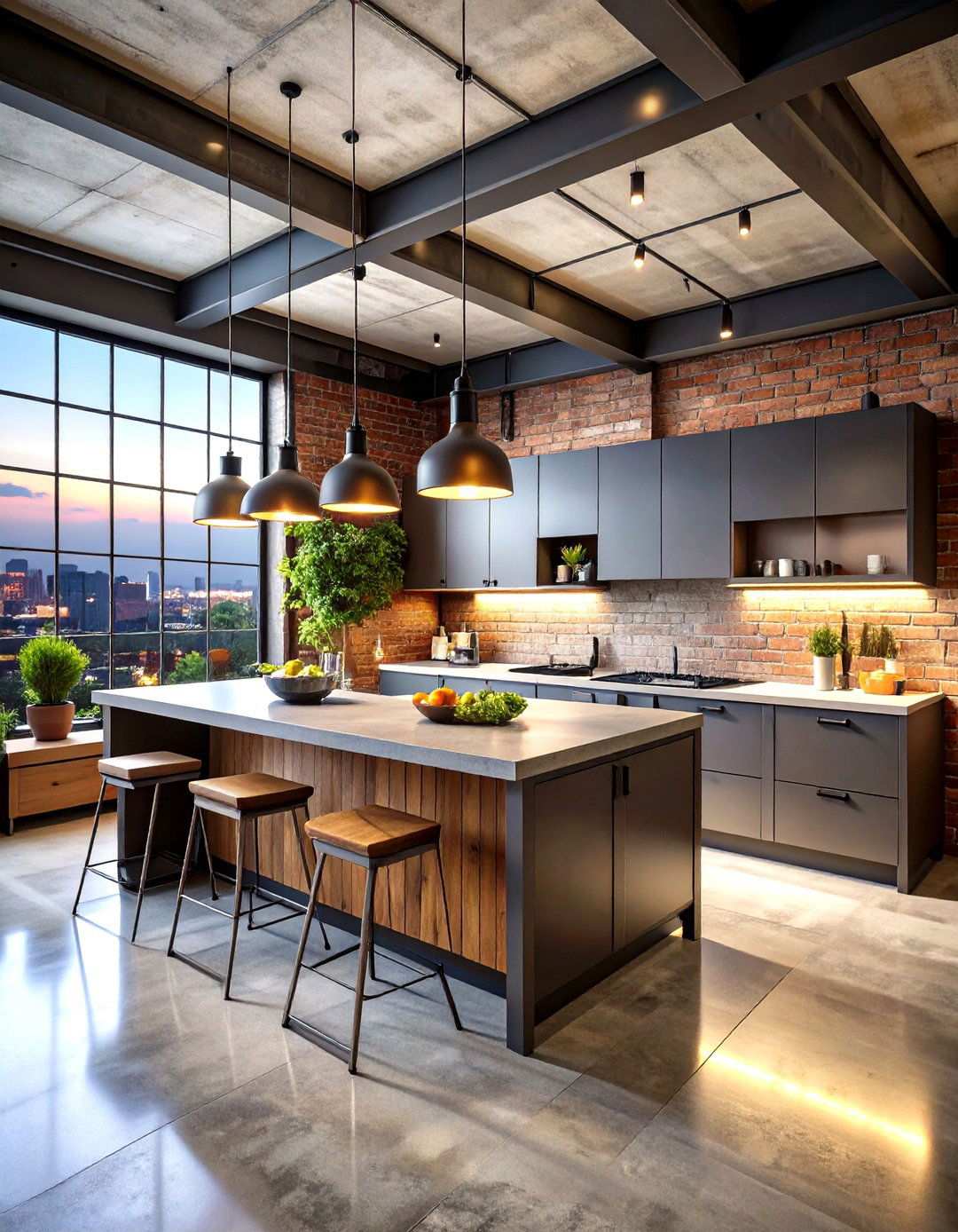 Industrial Loft Rooftop Kitchen Layout - 24 Rooftop Kitchen Ideas