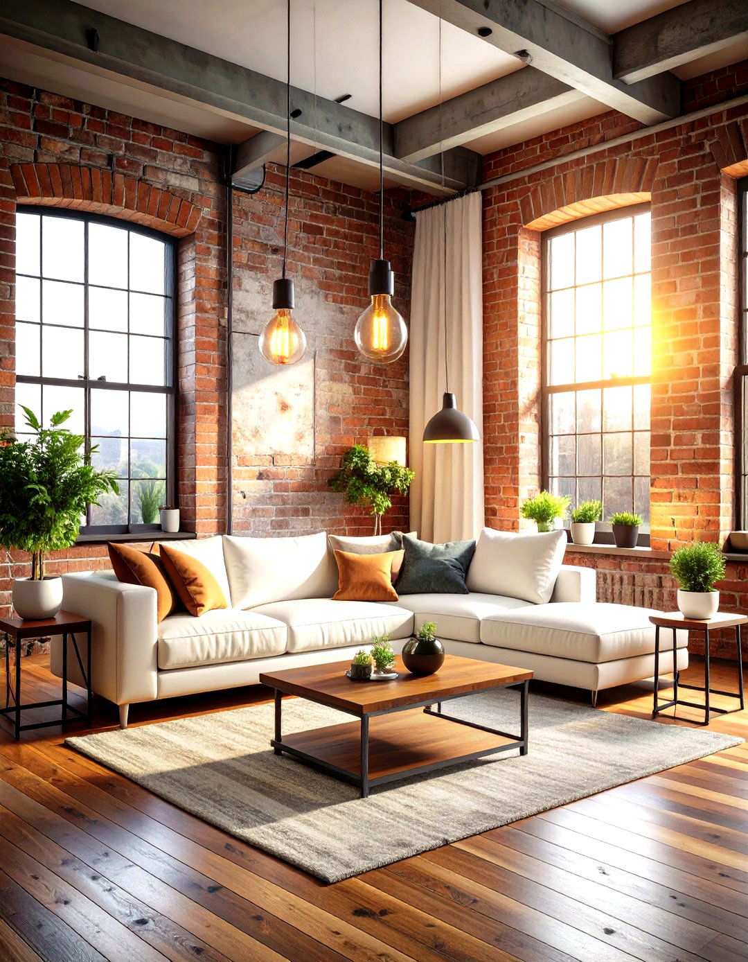 Industrial Luxe Statement - 24 White Couch Living Room Ideas