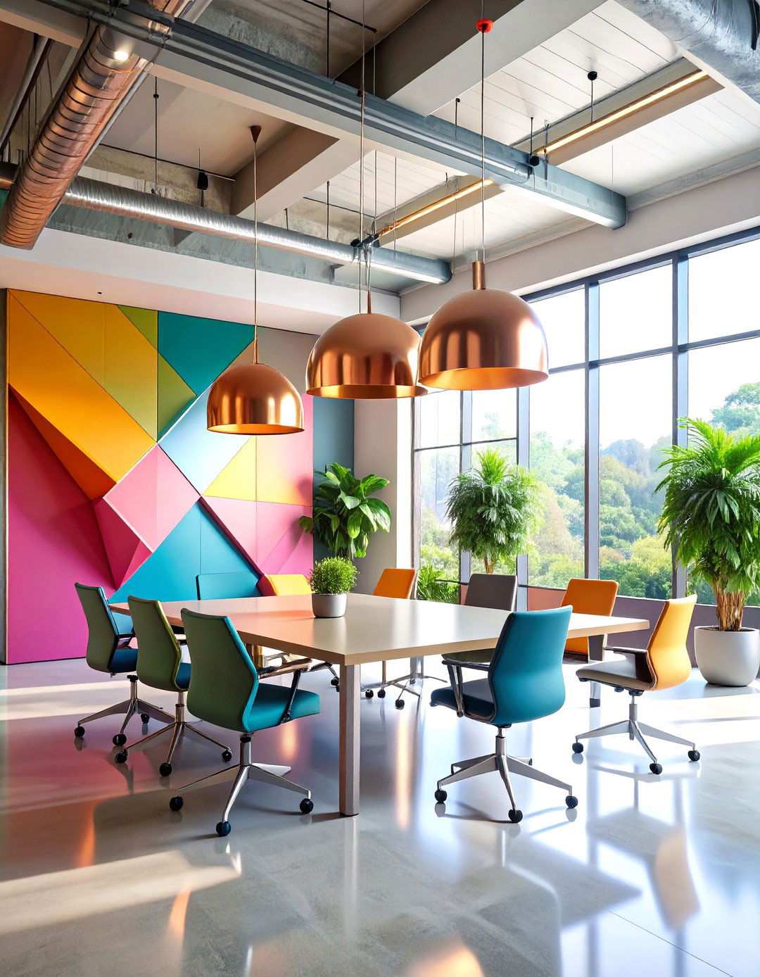 Industrial Metal Art Installations - 24 Office Wall Decor Ideas