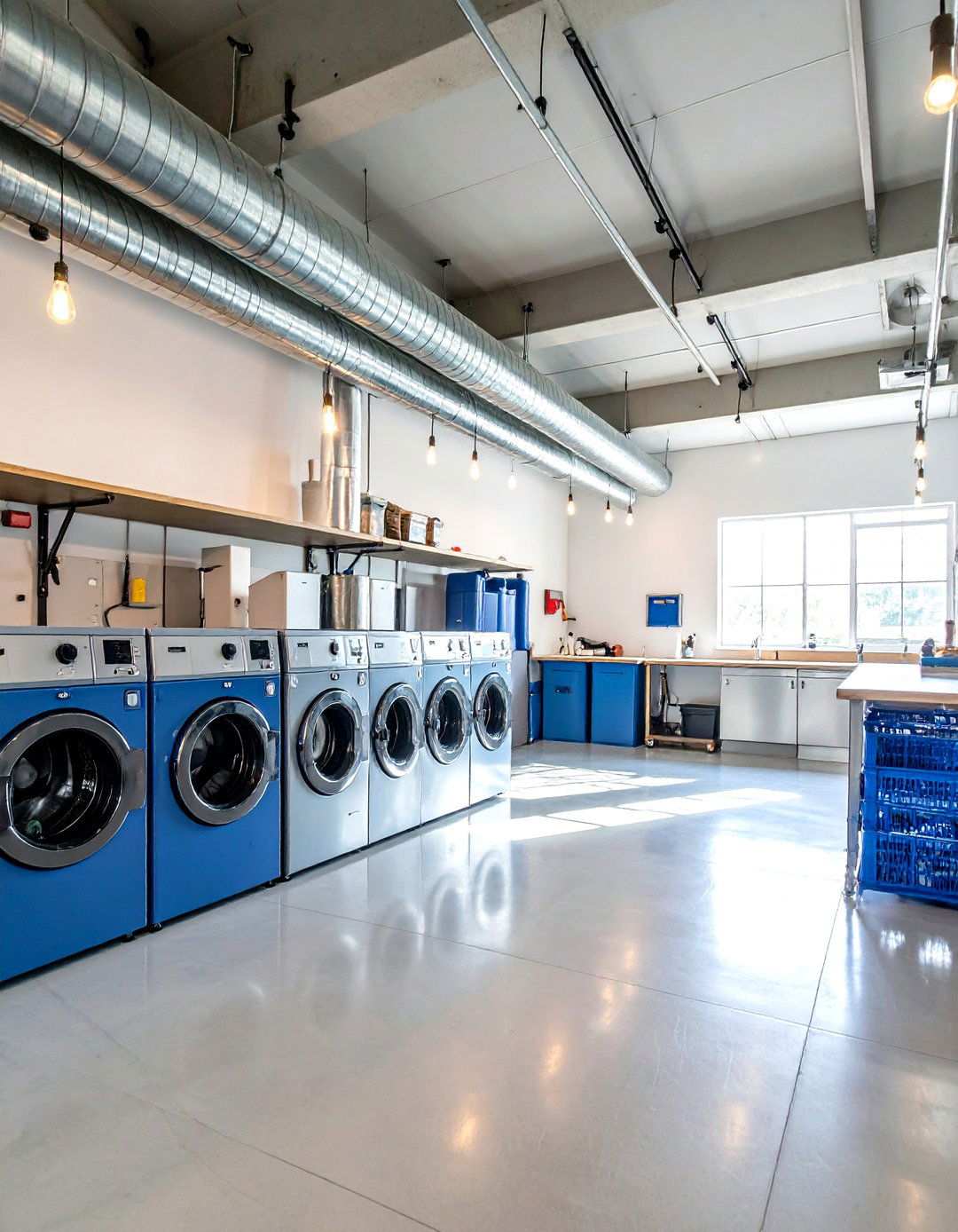 Industrial Modern Workshop - 24 Modern Laundry Room Ideas