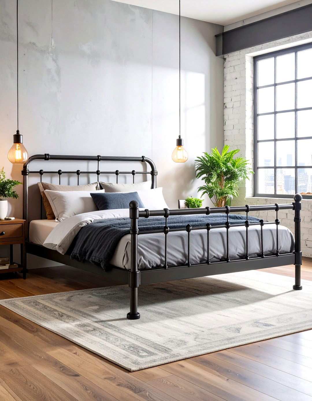 Industrial Pipe Frame Bed - 24 Unique Bed Design Ideas