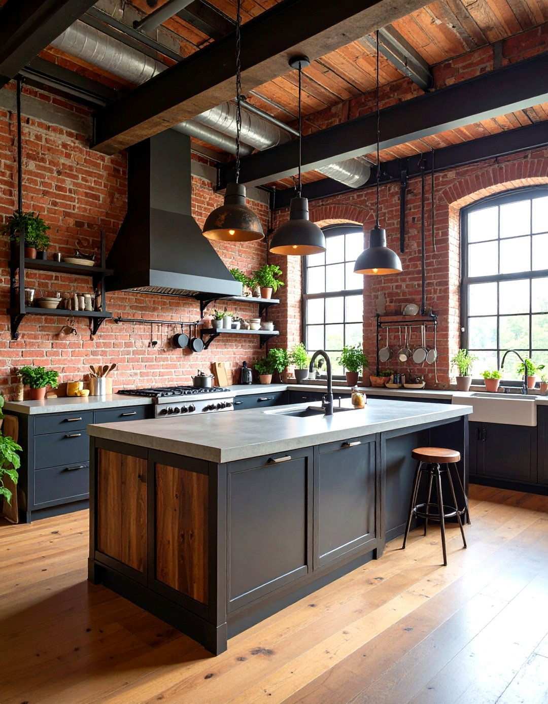 Industrial Retro Kitchen - 24 Retro Kitchen Ideas