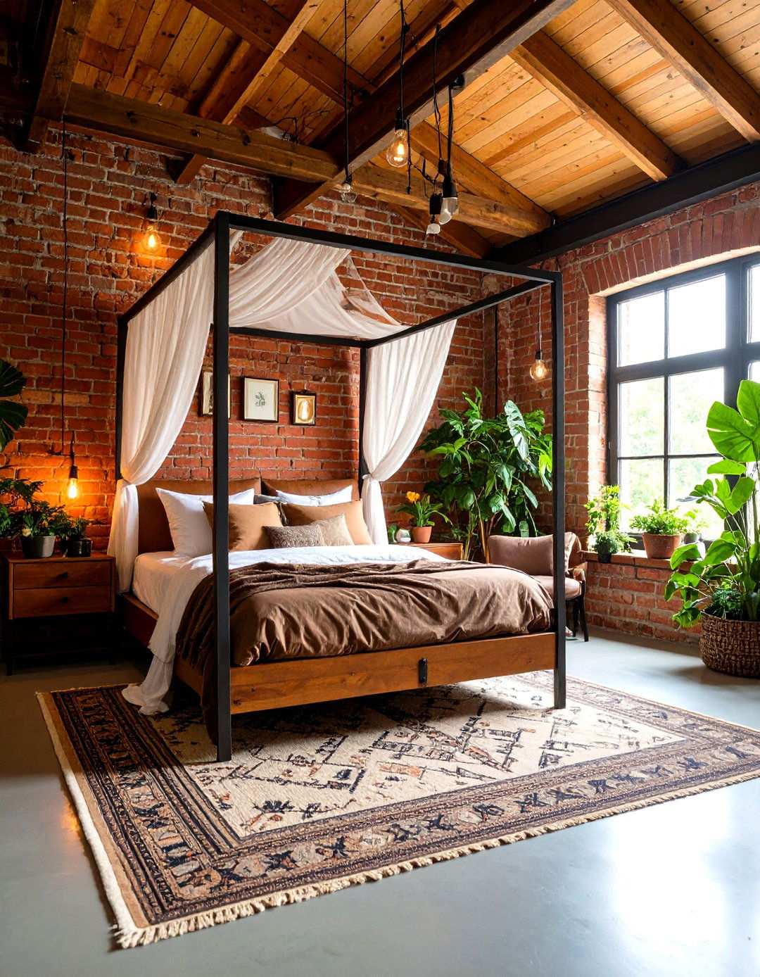 Industrial Romantic Loft - 24 romantic bedroom ideas