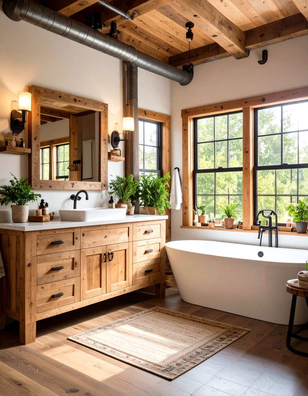 Industrial Rustic Farmhouse Style - 24 Small Rv Bathroom Ideas