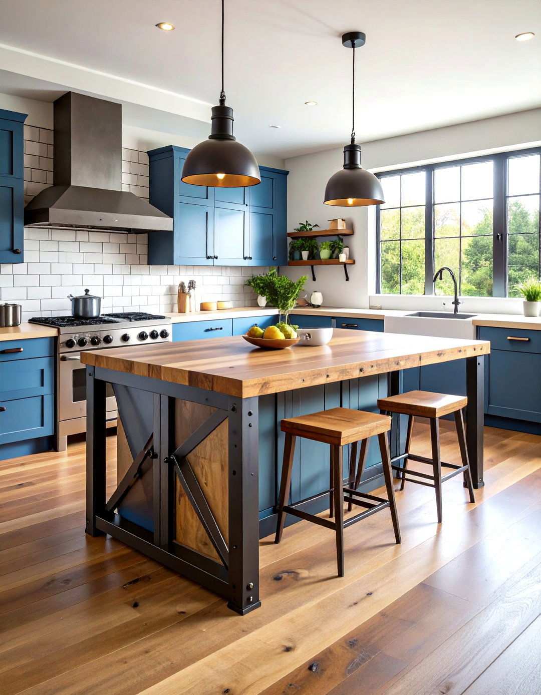 Industrial Rustic Kitchen Island - 24 Rustic Kitchen Island Ideas