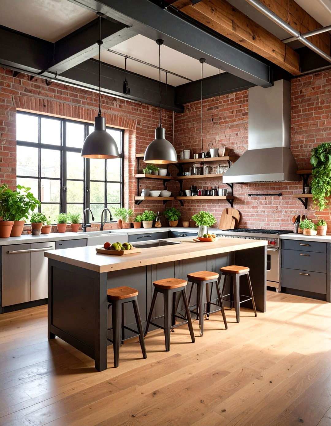 Industrial Split Level Kitchen Style - 24 Split Level Kitchen Design Ideas