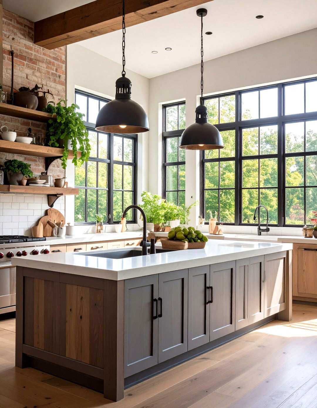 Industrial Steel Frame Windows - 24 Kitchen Window Ideas Over Sink