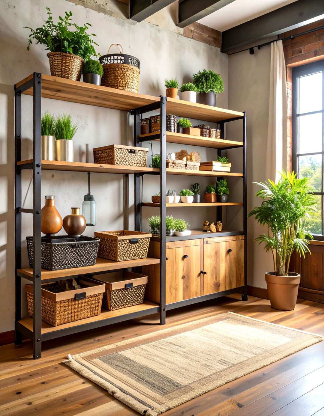 Industrial Storage Solutions - 24 Modern Entryway Ideas