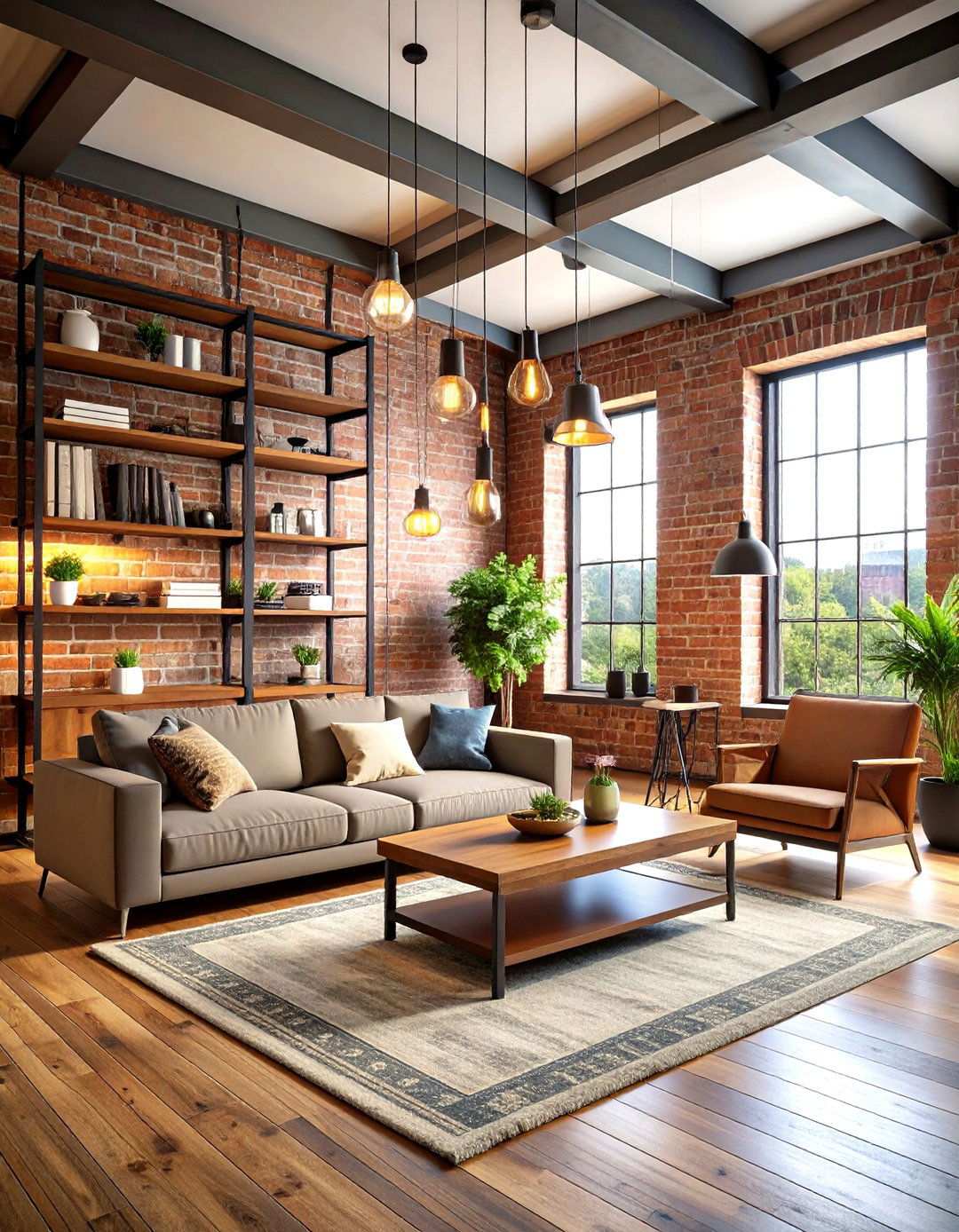Industrial Style Media Wall - 24 Media Wall Ideas