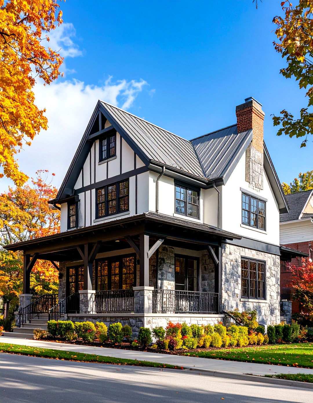 Industrial Tudor Fusion Design - 24 Modern Tudor Exterior Inspiration