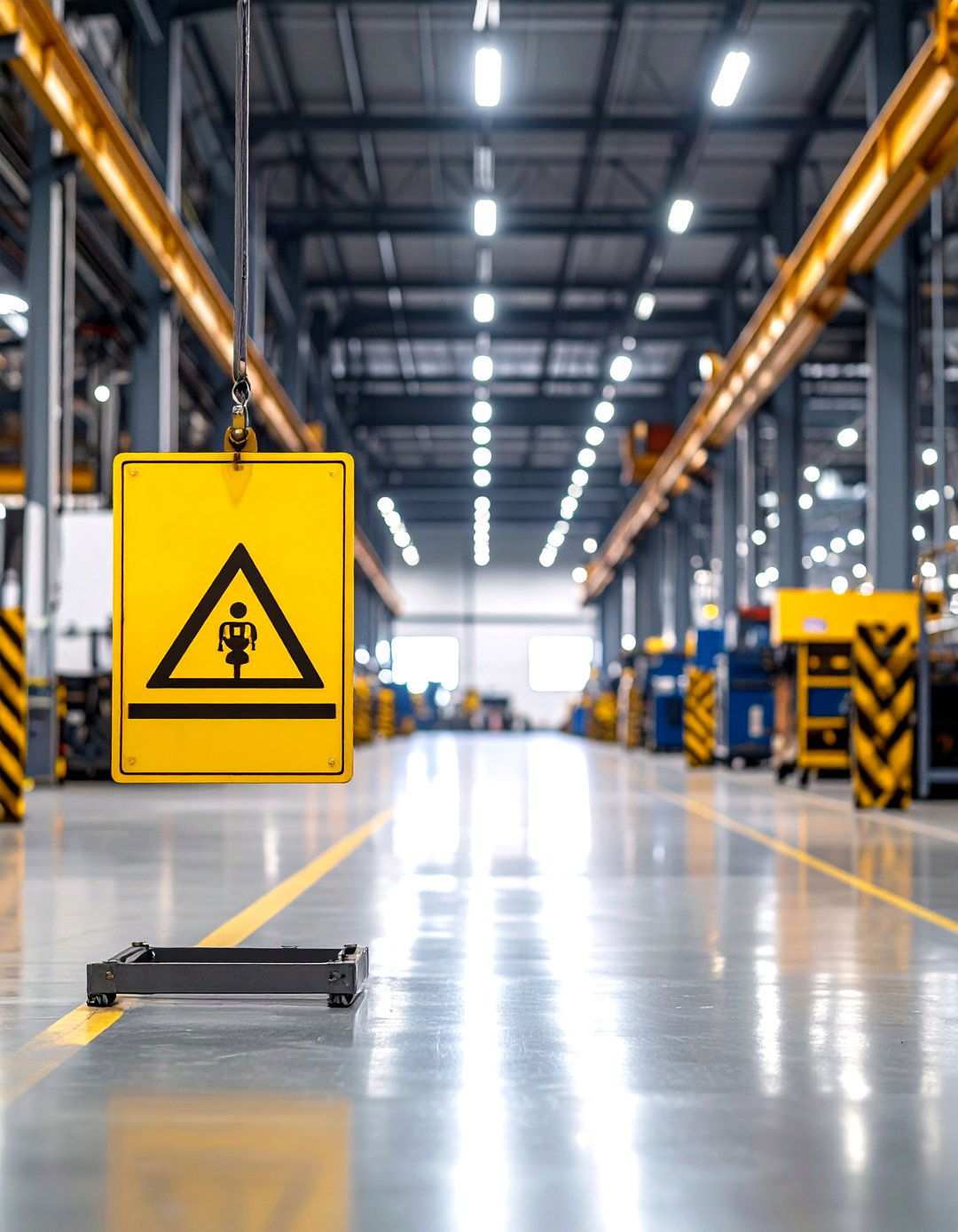 Industrial Warning Sign with Safety Graphics - 24 Man Cave Sign Ideas