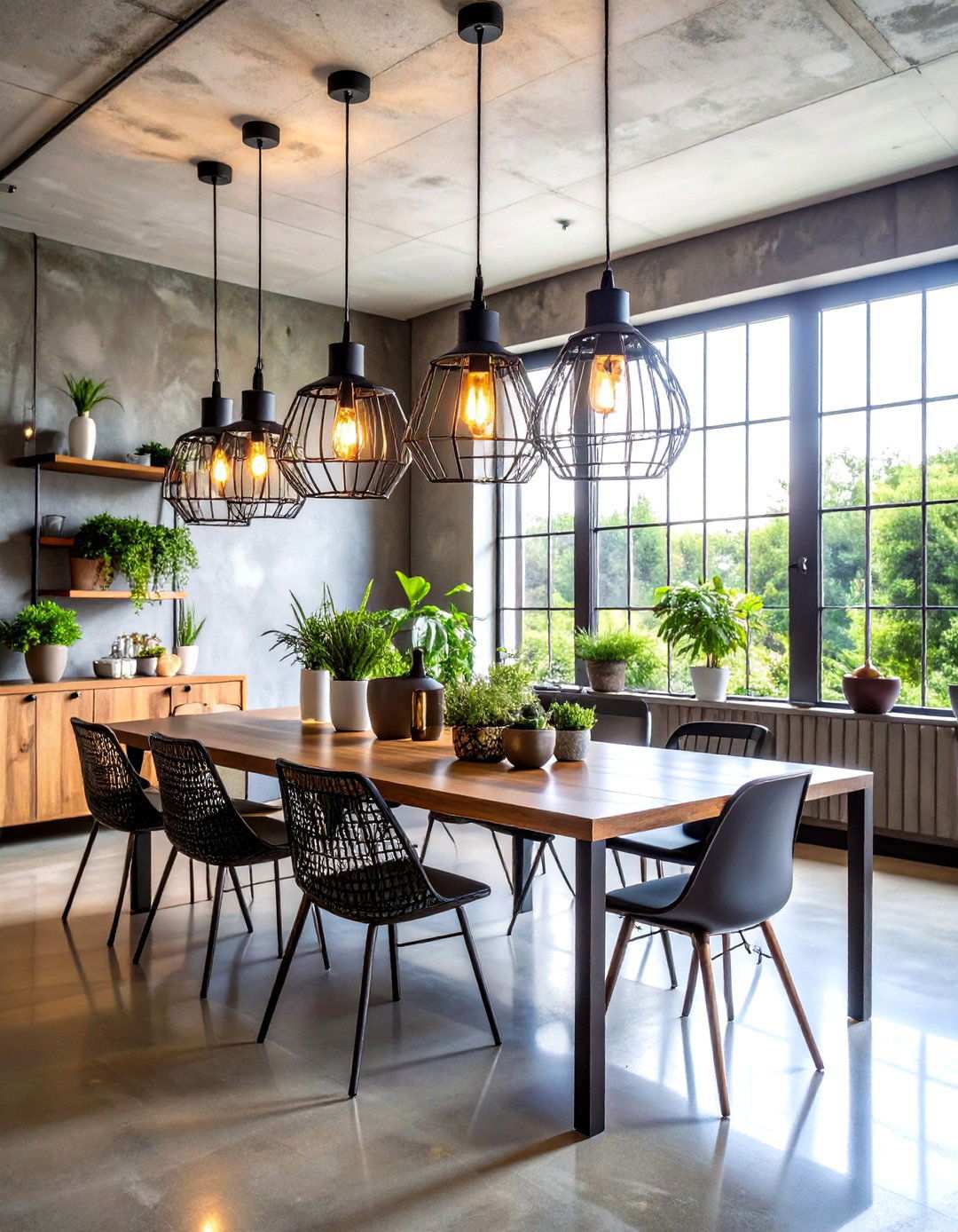 Industrial Wire Frame Lantern Setup - 24 Lantern Centerpiece Ideas
