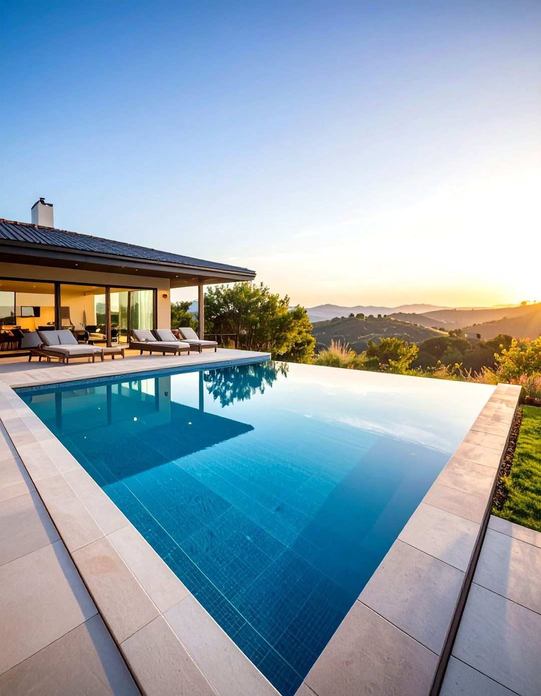 Infinity Edge Small Pool Design - 24 Small Inground Pool Ideas