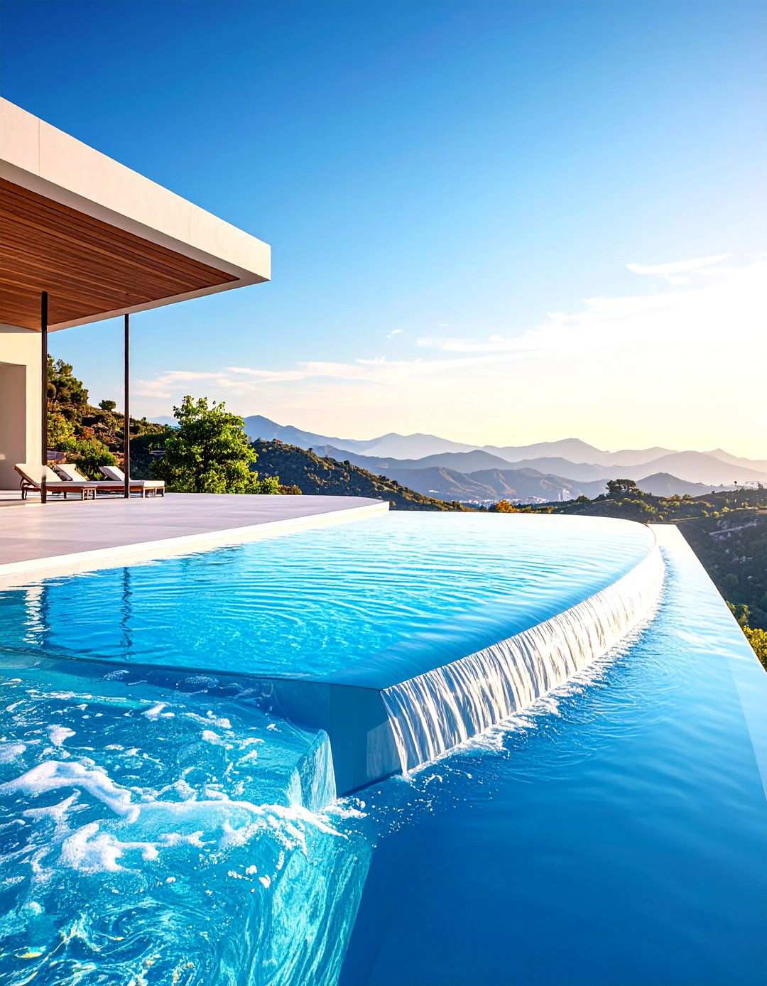 Infinity Edge Water Features - 24 Small Pool Waterfall Ideas