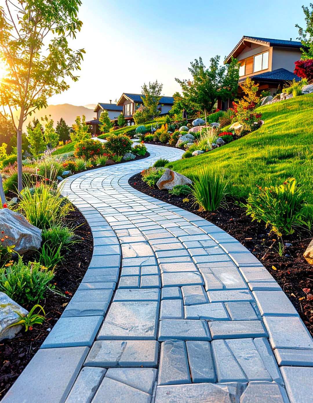 Interlocking Paver Grid System - 24 Sloped Walkway Ideas