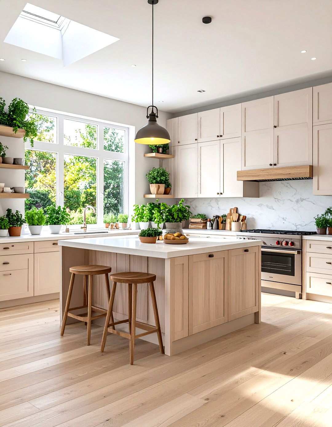 Italian Kitchen with Abundant Natural Light and Garden Views - 24 Italian Kitchen Design Ideas