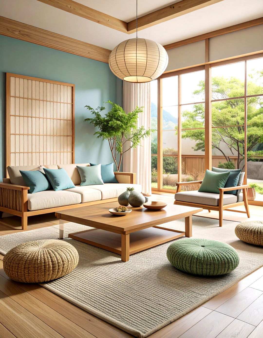 Japandi Living Room Style with Zen Elements - 24 Simple Living Room Ideas