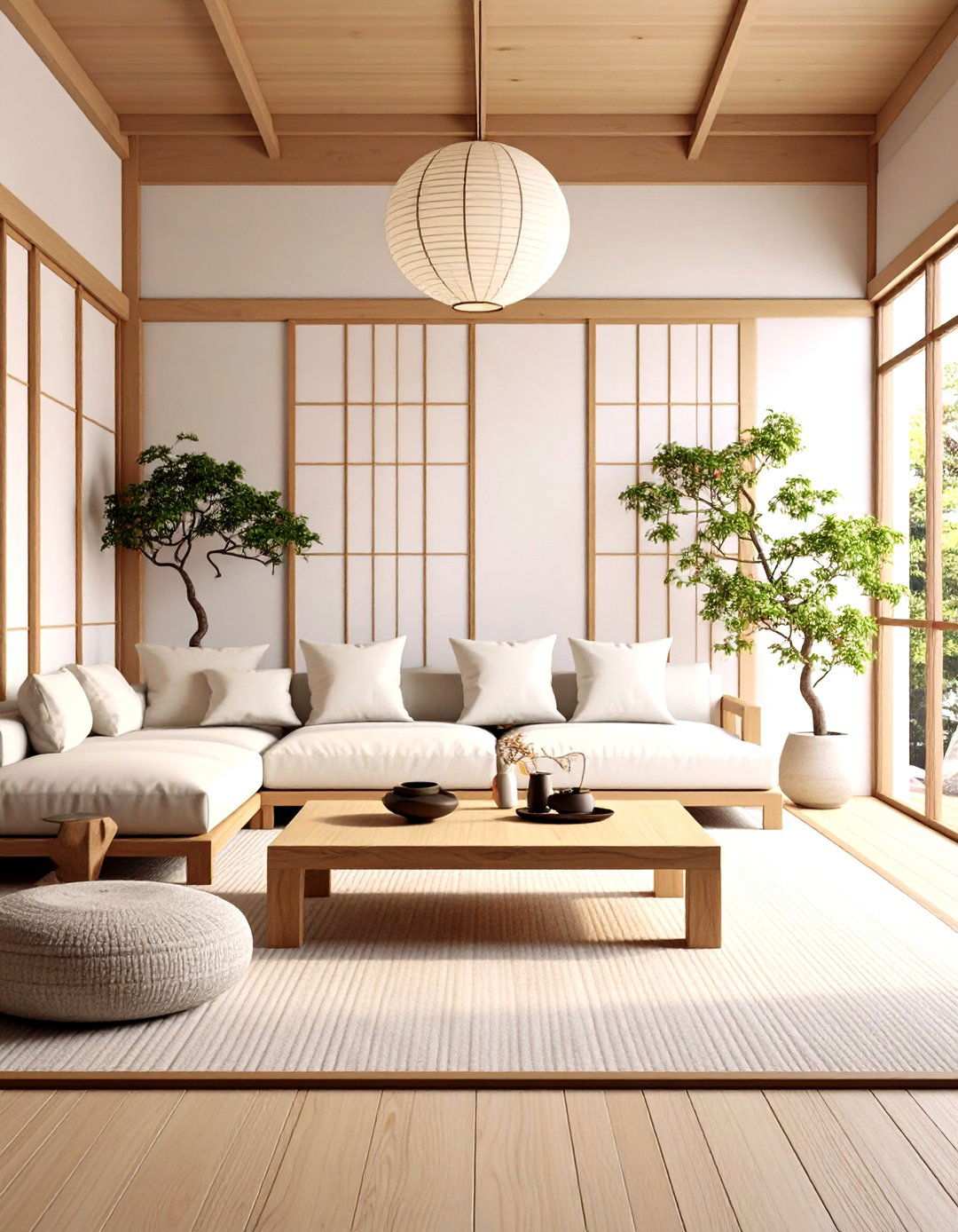 Japandi Living Room with Natural Minimalism - 24 Small Living Room Ideas
