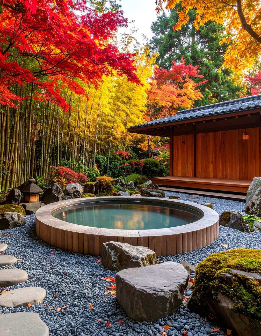 Japanese Bamboo Hot Tub Sanctuary - 24 Hot Tub Landscaping Ideas