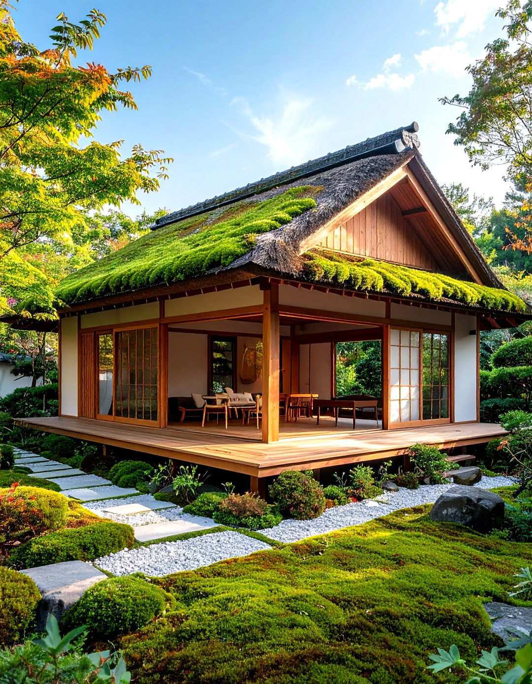Japanese Inspired Zen Garden Roofs - 24 Houses With Green Roofs