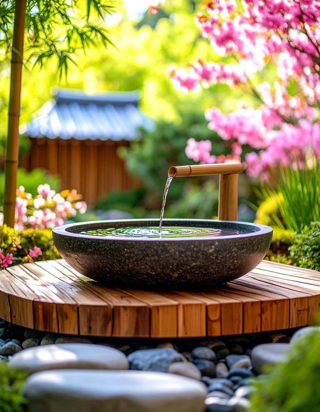 Japanese Inspired Zen Garden Sink - 24 outdoor sink ideas
